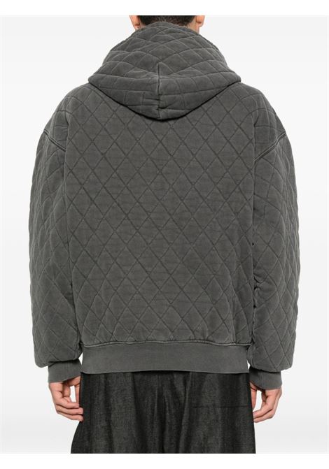 hooded vista quilted sweat jacket man black dyed CARHARTT WIP | I03566589.GD